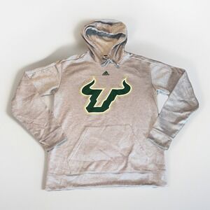 Adidas NCAA South Florida Bulls Size Medium Hoodie Grey/Green